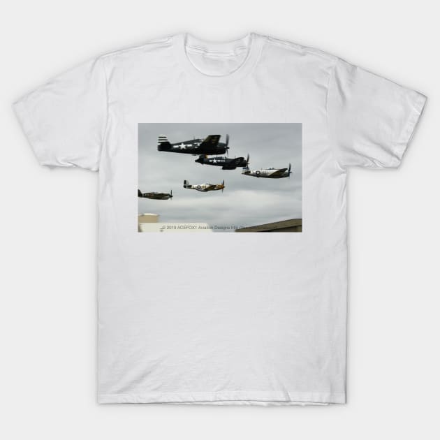 Americans Warbirds of WW2 T-Shirt by acefox1